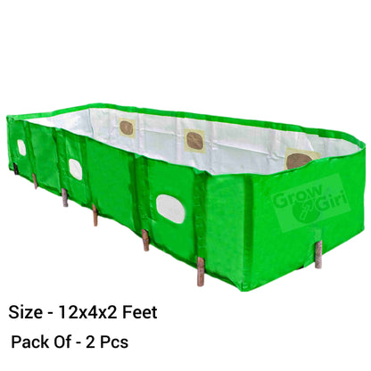 12x4x2 Feet Vermicompost Bed, HDPE, 450 Gsm, For Compost Making